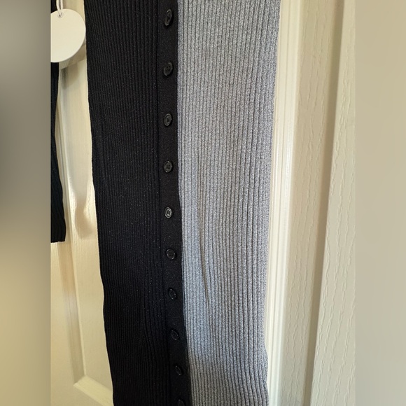 STAUD Two-Tone shimmer  Ribbed dress - Picture 2 of 4